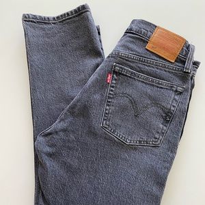LEVI’S PREMIUM 501 ORIGINAL STRETCH CROPPED WOMEN'S JEANS - CABO FADE BLACK